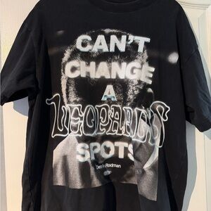 Rodman can’t change tshirt